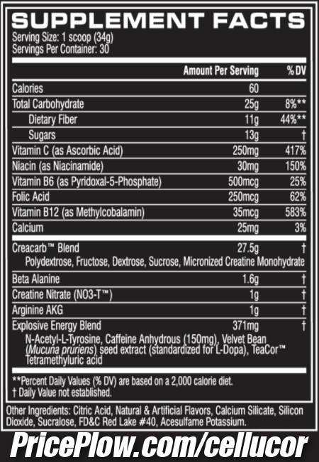 Cellucor C4 Mass Ingredients