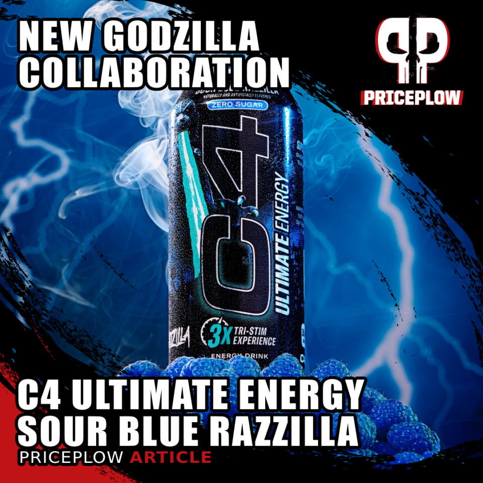 C4 Razilla C4 Ultimate Energy x Godzilla: Sour Blue Razzilla Brings Monster-Sized ...