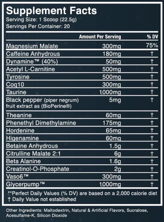 CNS Labgrade LowCaffeine Yet ULTRAHighOctane Pre Workout