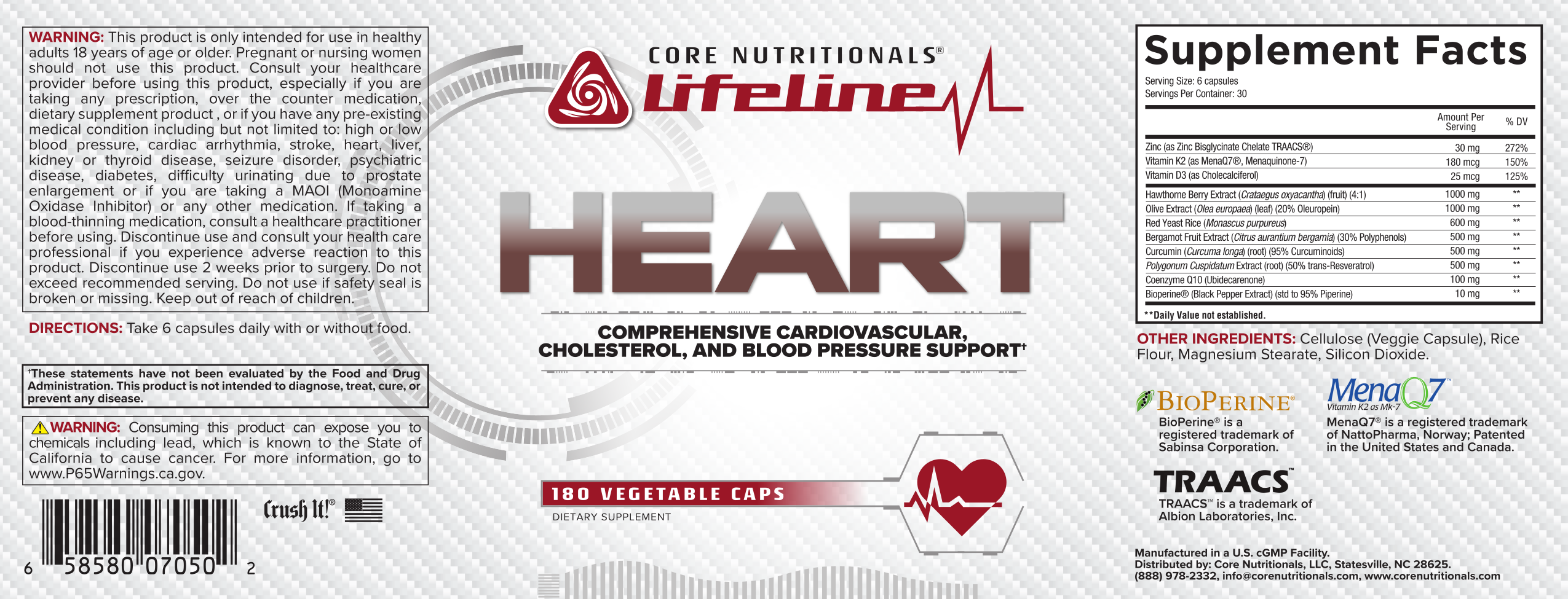 Core HEART Label