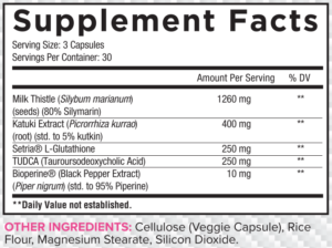 Core LIVER Ingredients