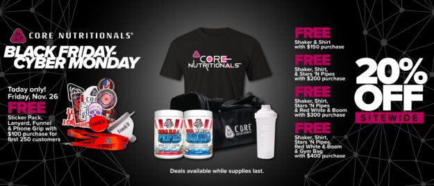 CORE Nutritionals Black Friday 2021