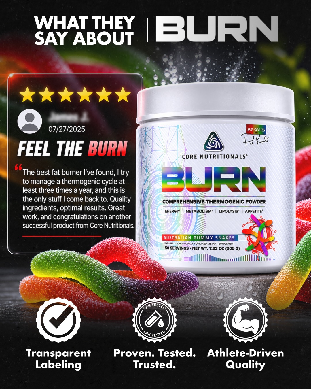 Core Nutritionals BURN Feedback