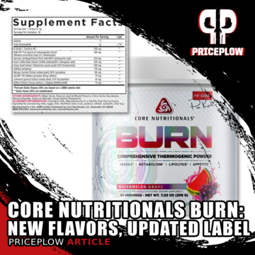 Core Nutritionals BURN: Weight Loss Powder with Punch