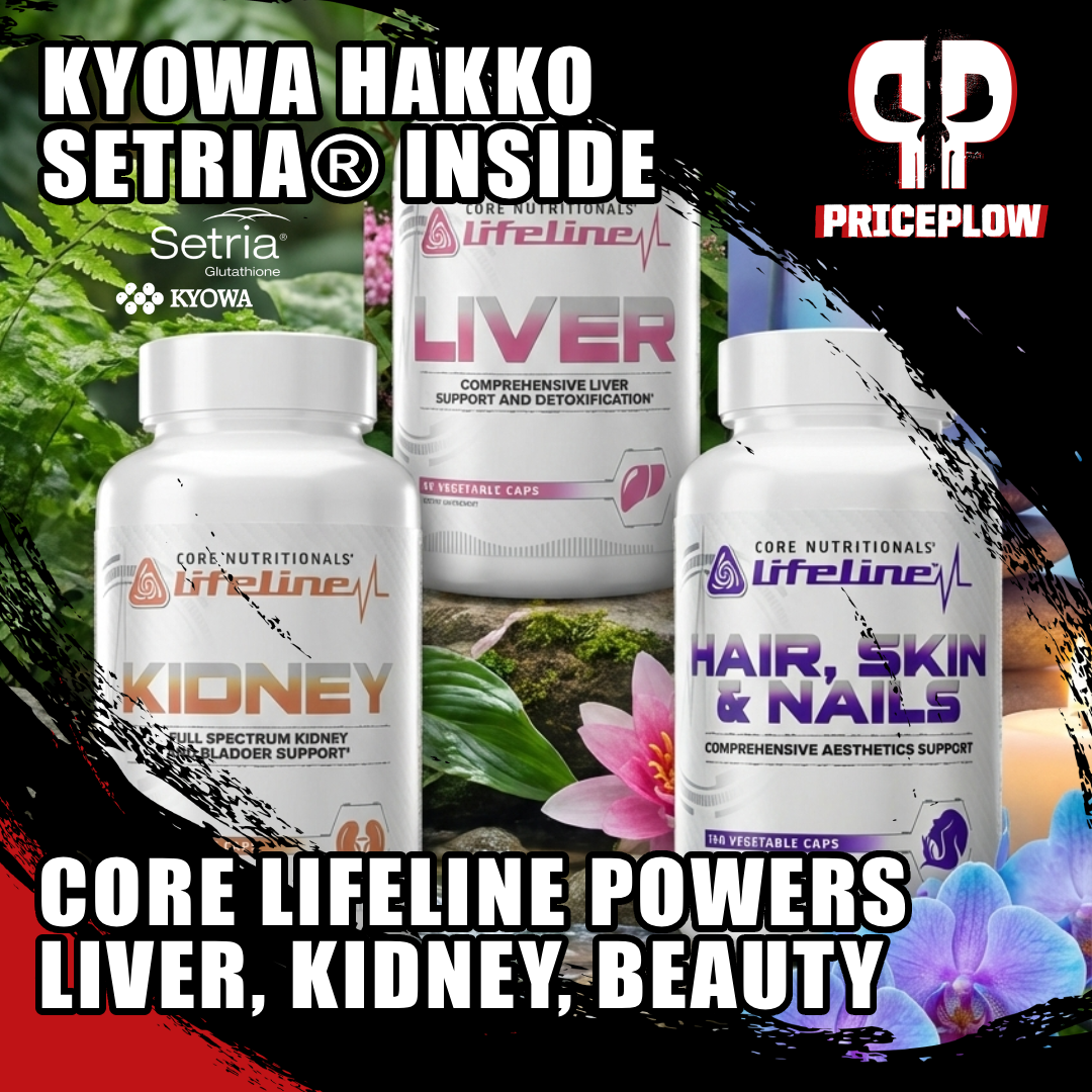 Glutathione For a Lifeline: Setria® Powers Three Core Lifeline Formulas: Liver, Kidney, and Beauty Support