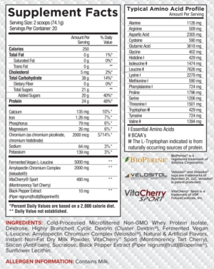 Core Nutritionals Post Cinnamon French Toast Ingredients