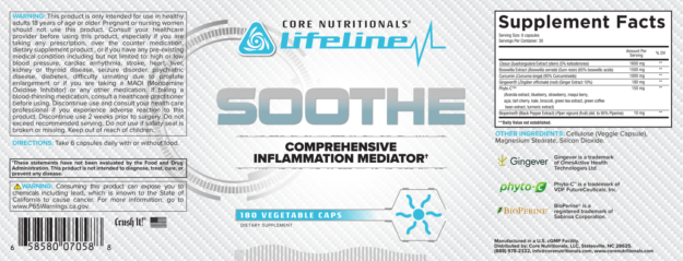 Core Soothe Label