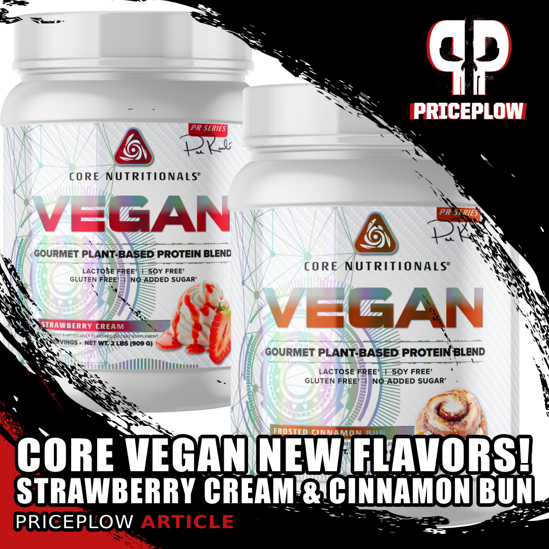 Core Vegan Strawberry Cream Frosted Cinnamon Bun