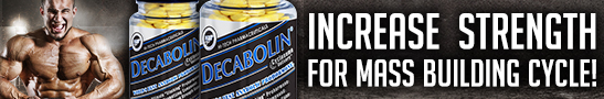 As thought, Decabolin is marketed towards those going for the mass / swole look