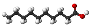 Decanoic Acid is a long chain ester, which leads to a longer time to break down -- perfect for dieters who want prolonged effects and not as intense of hormonal spikes! Image courtesy Wikimedia