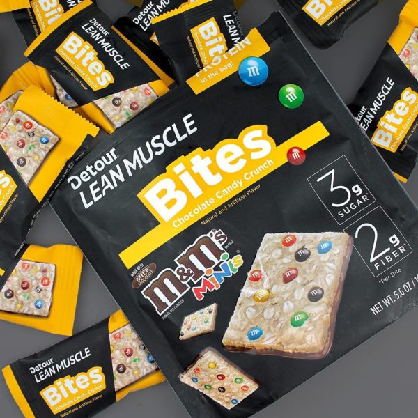 Detour Lean Muscle M&M’s Bites Mini Candy Protein Bars!