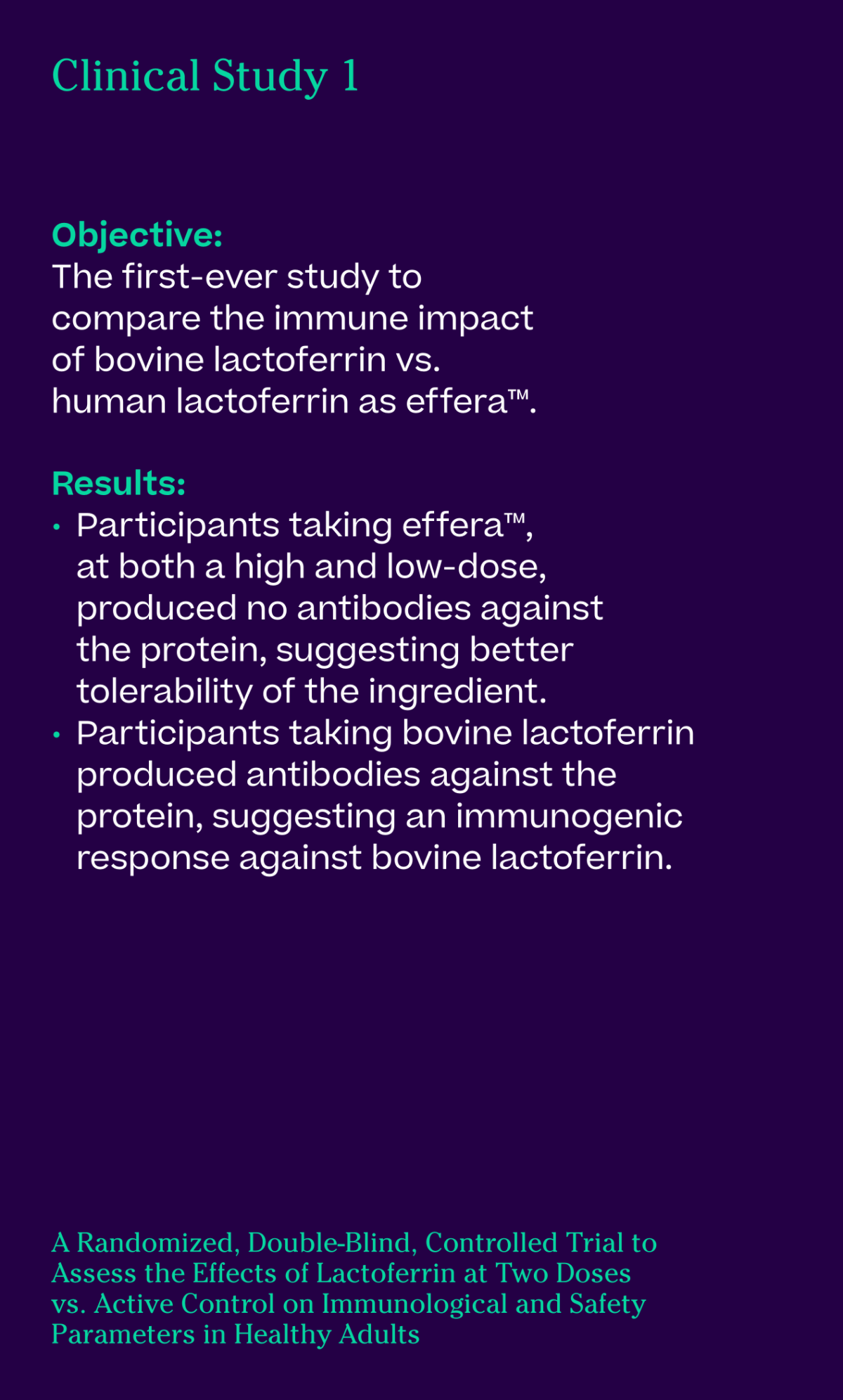 effera™: Revolutionary Human-Equivalent Lactoferrin Goes Beyond Bovine ...