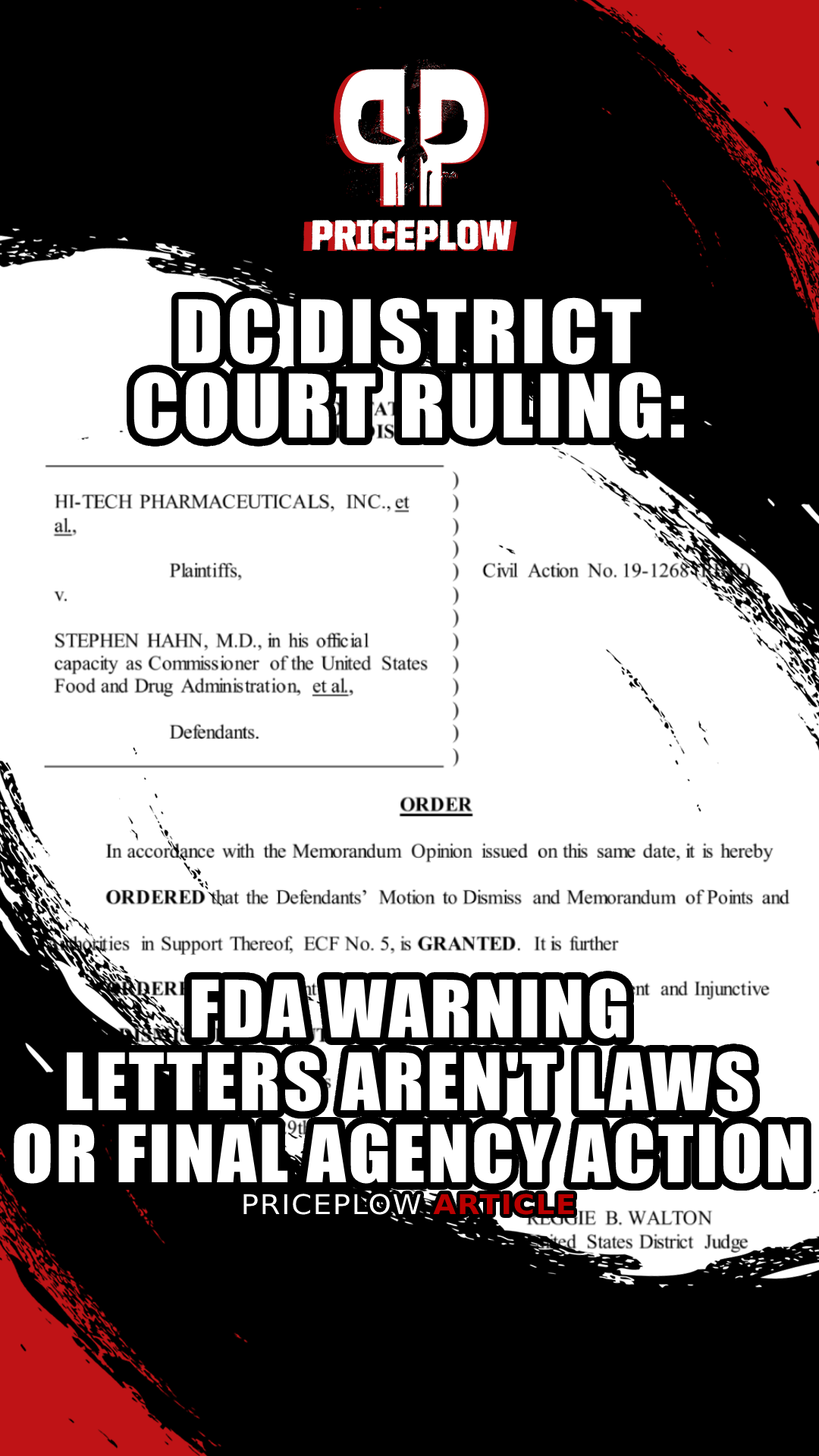 FDA Warning Letters Are Not Final Agency Action