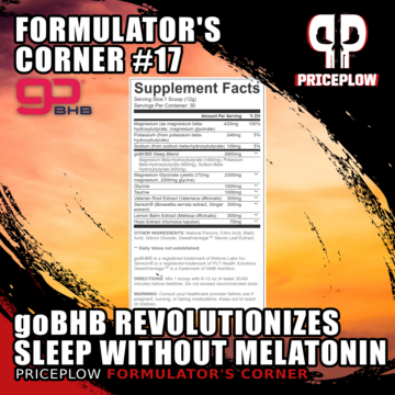 Formulator’s Corner #17: Sleep Without Compromise – goBHB Transforms the Sleep Aid Category… With No Melatonin!