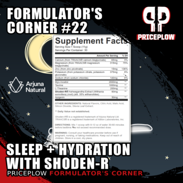Formulator's Corner #22: Shoden-R Powers Novel Nighttime Hydration + Sleep Formula