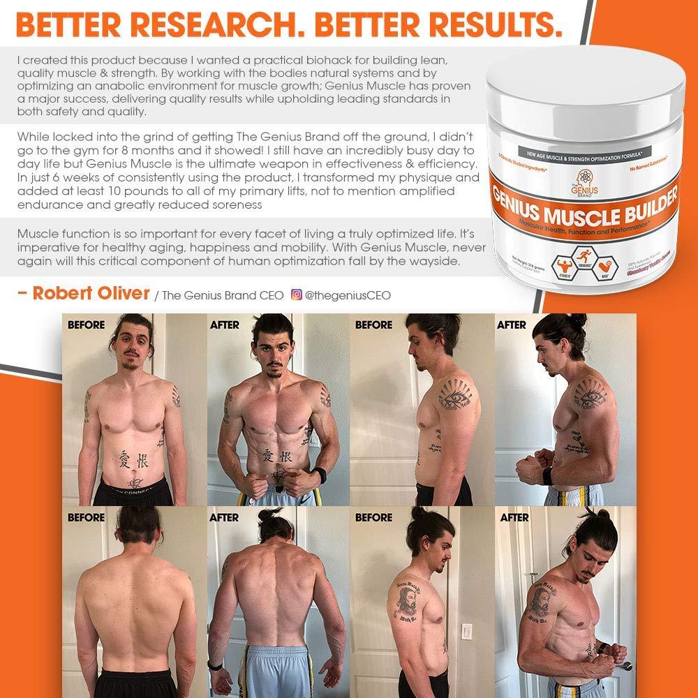 Genius Muscle Builder Before and After