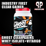 GHOST Clear Gains: First-Ever Clear Protein Gainer Combines Whey Isolate with Vitargo