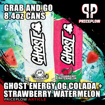 GHOST Energy: Original Colada & Strawberry Watermelon Join 8.4oz Single-Can Lineup