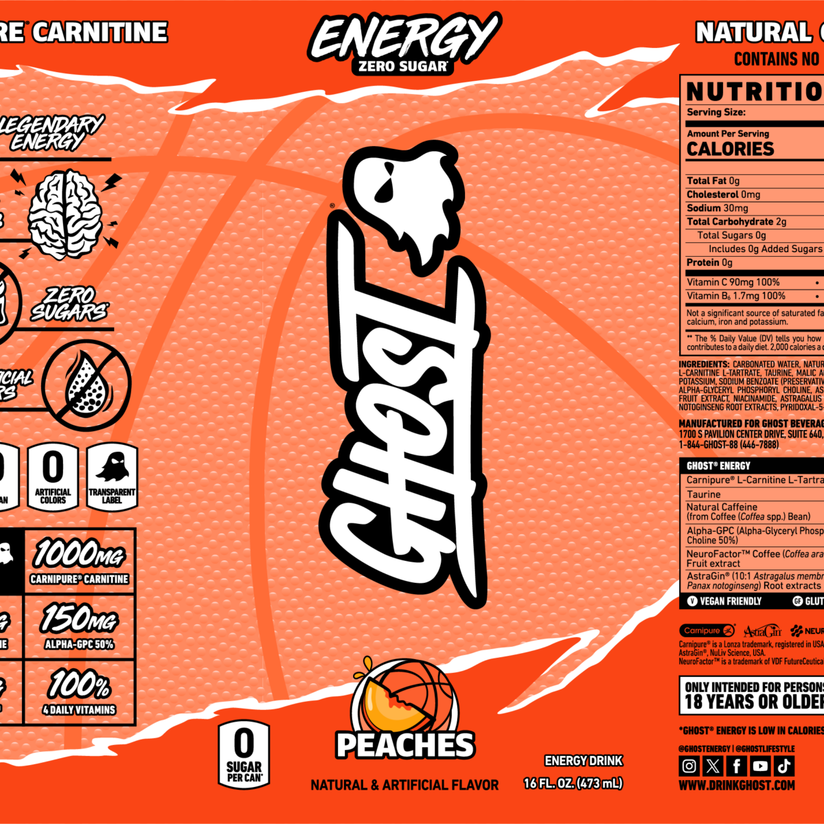 GHOST Energy Peaches: Sweet Success Coming to March Madness 2025
