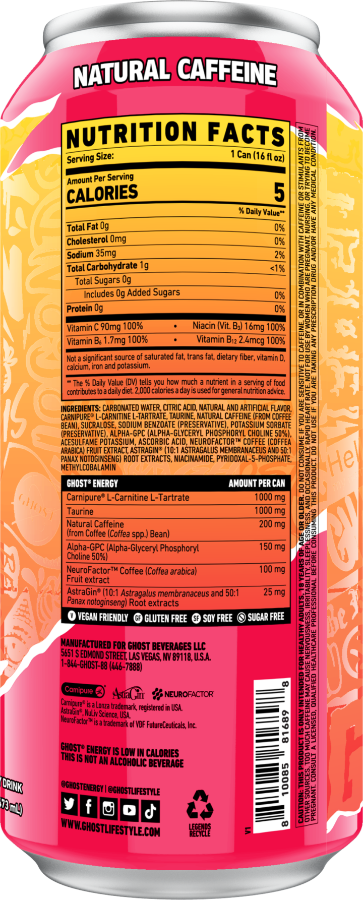 Strawbango Margarita GHOST Energy Returns to GNC and Vitamin Shoppe