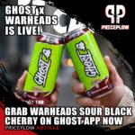 GHOST Energy's WARHEADS Sour Black Cherry is LIVE on the Ghost app now!