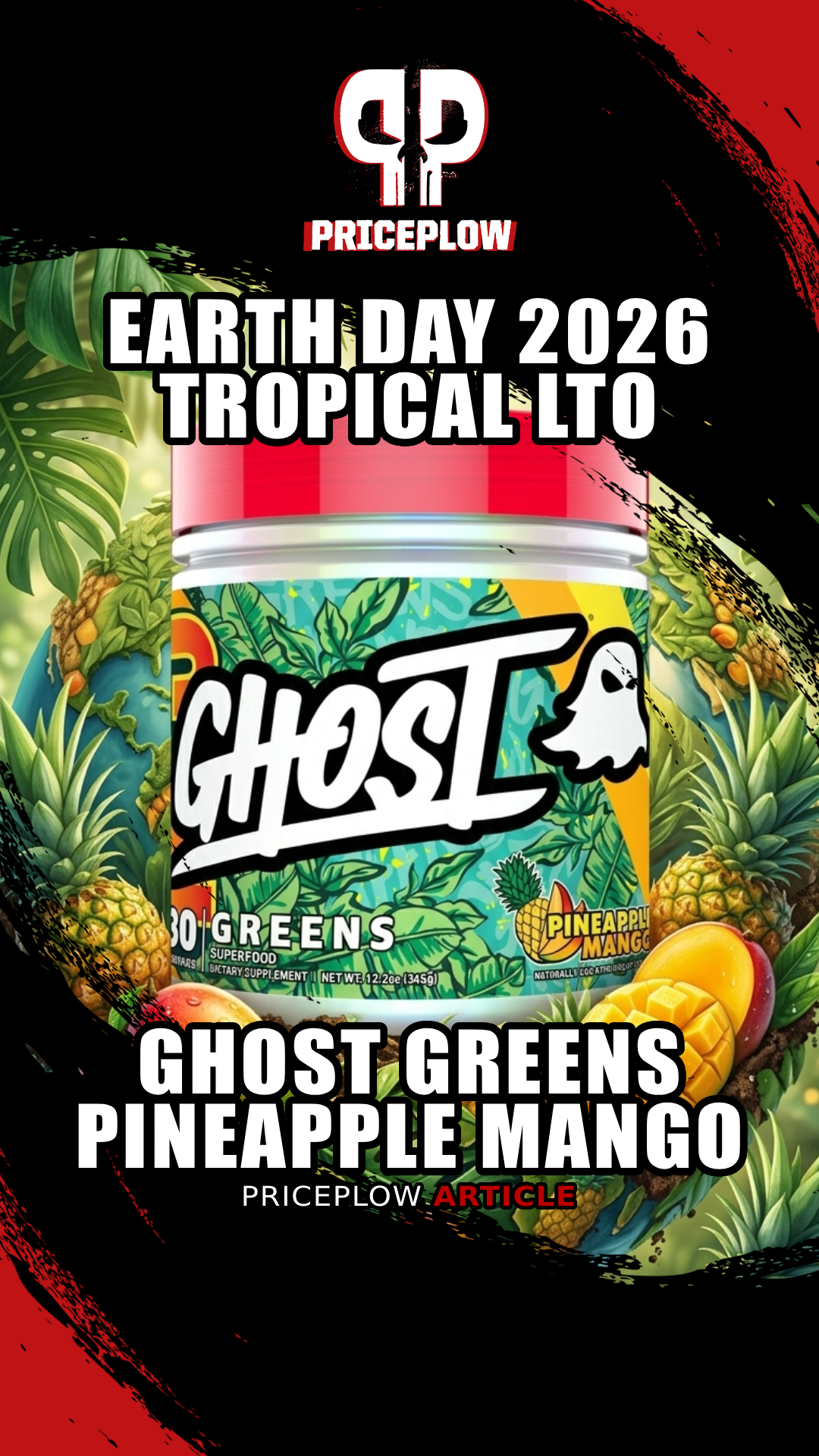 GHOST Greens Pineapple Mango: A Tropical Limited-Time Offer for Earth Day