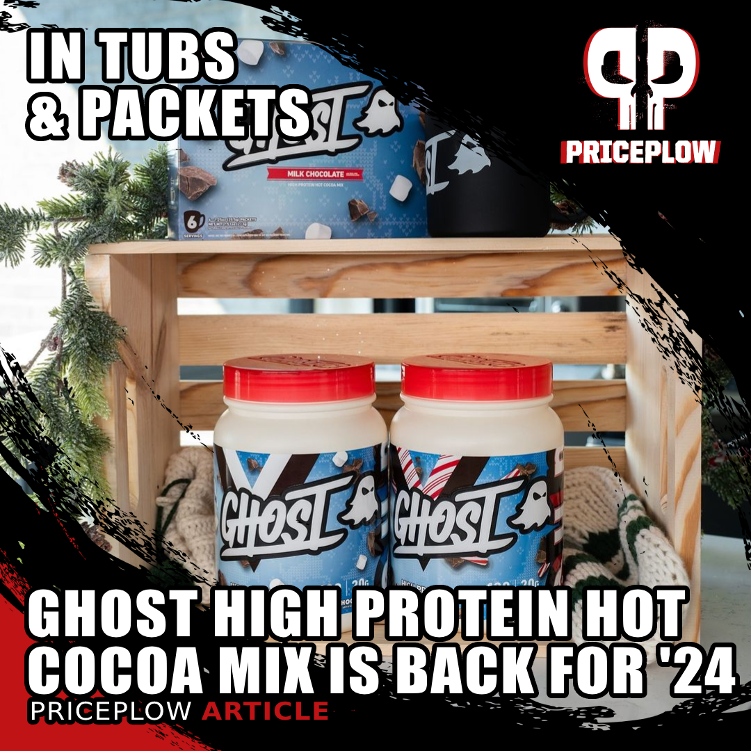 Ghost High Protein Hot Cocoa Mix is Back for 2024 in Tubs and Packets!