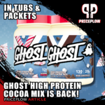 Ghost High Protein Hot Cocoa Mix is Back for 2025 in Tubs and Packets!