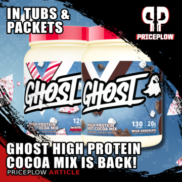 Ghost High Protein Hot Cocoa Mix is Back for 2025 in Tubs and Packets!