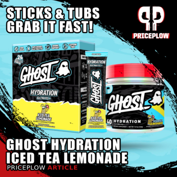 Iced Tea Lemonade GHOST Hydration Arrives in Sticks and Tubs... But Only For a While