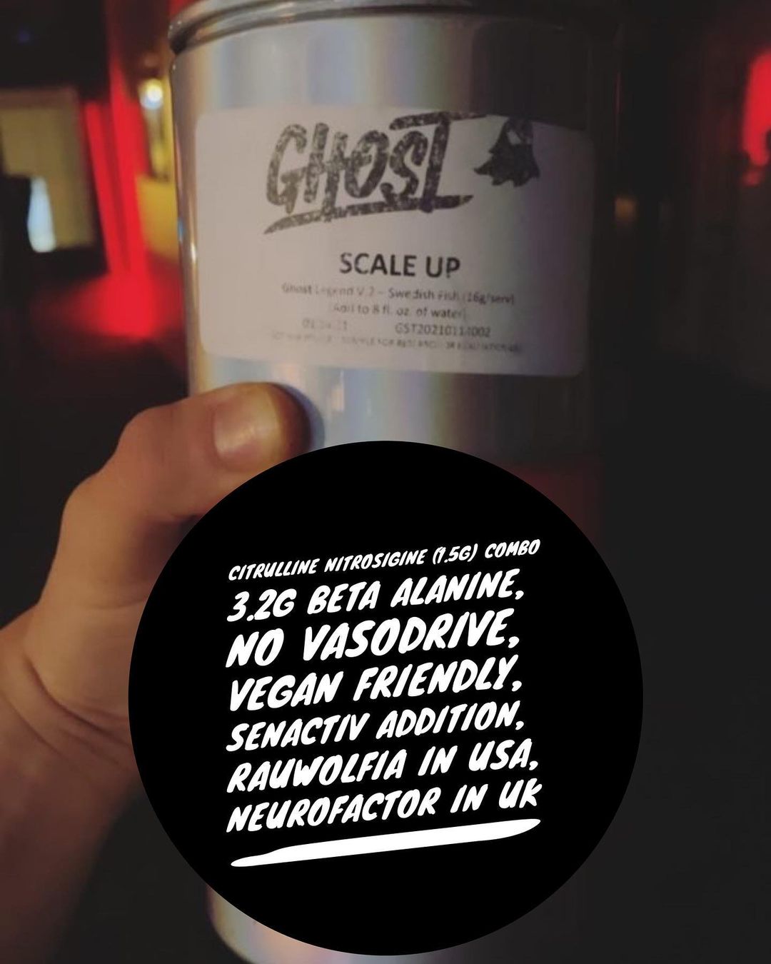 Ghost Legend V2 Leaked Ingredients