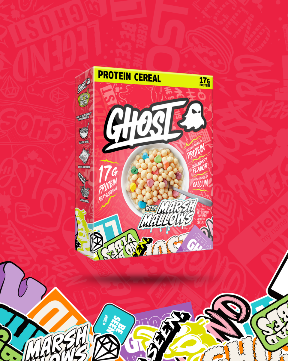 GHOST Protein Cereal in Marshmallow and Peanut Butter Flavors!