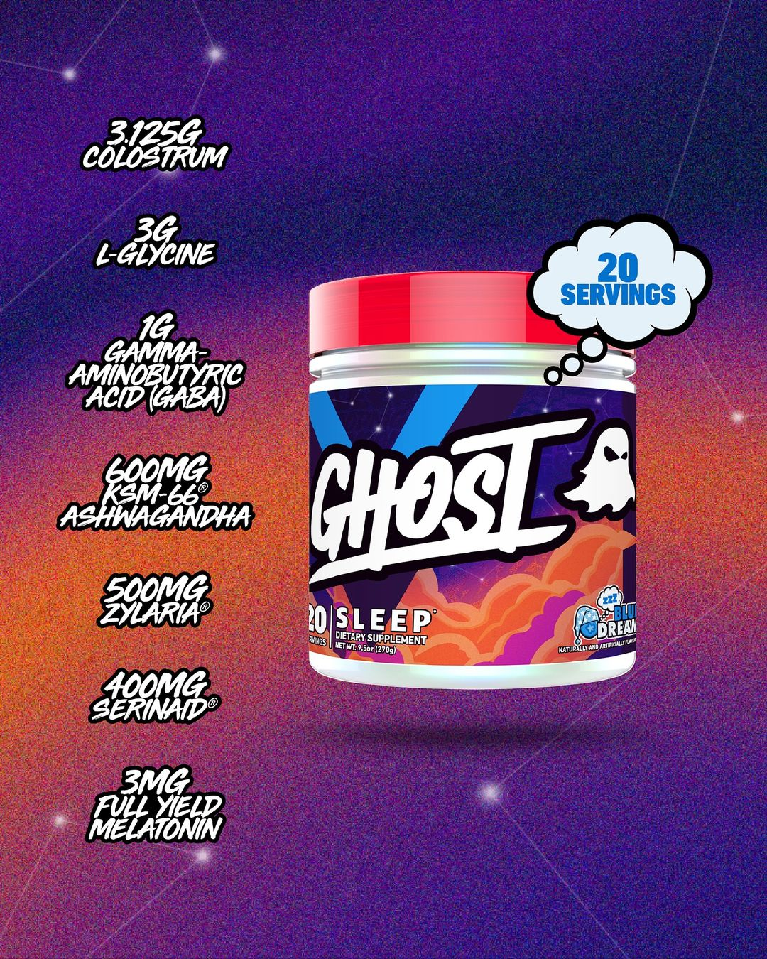 Ghost Sleep Key Ingredients