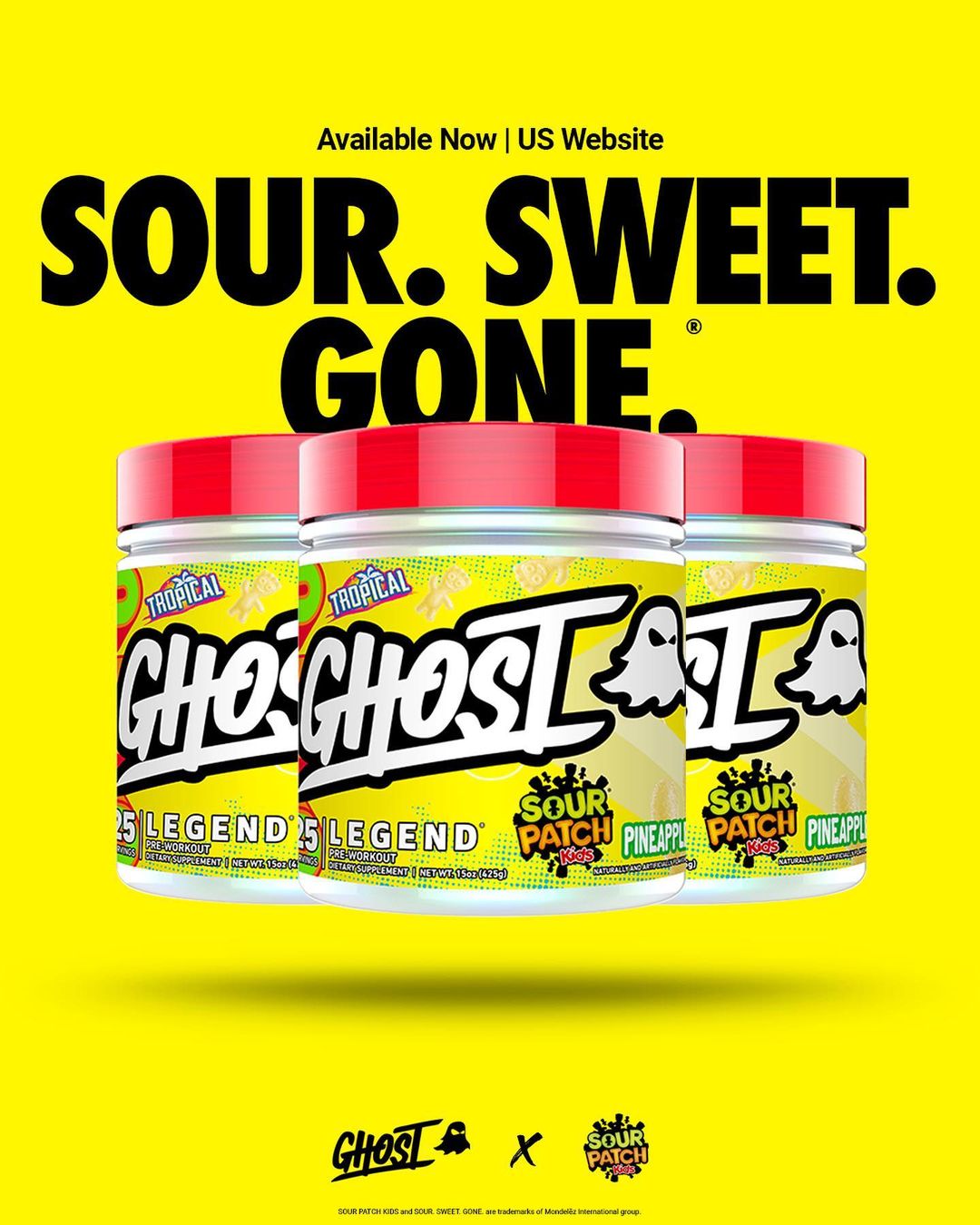 Ghost Sour Patch Kids Pineapple