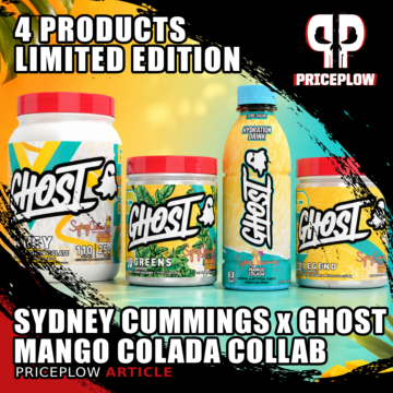 Sydney Cummings x GHOST Mango Colada: Clear Whey, Greens, Hydration RTD, and a 200mg Legend