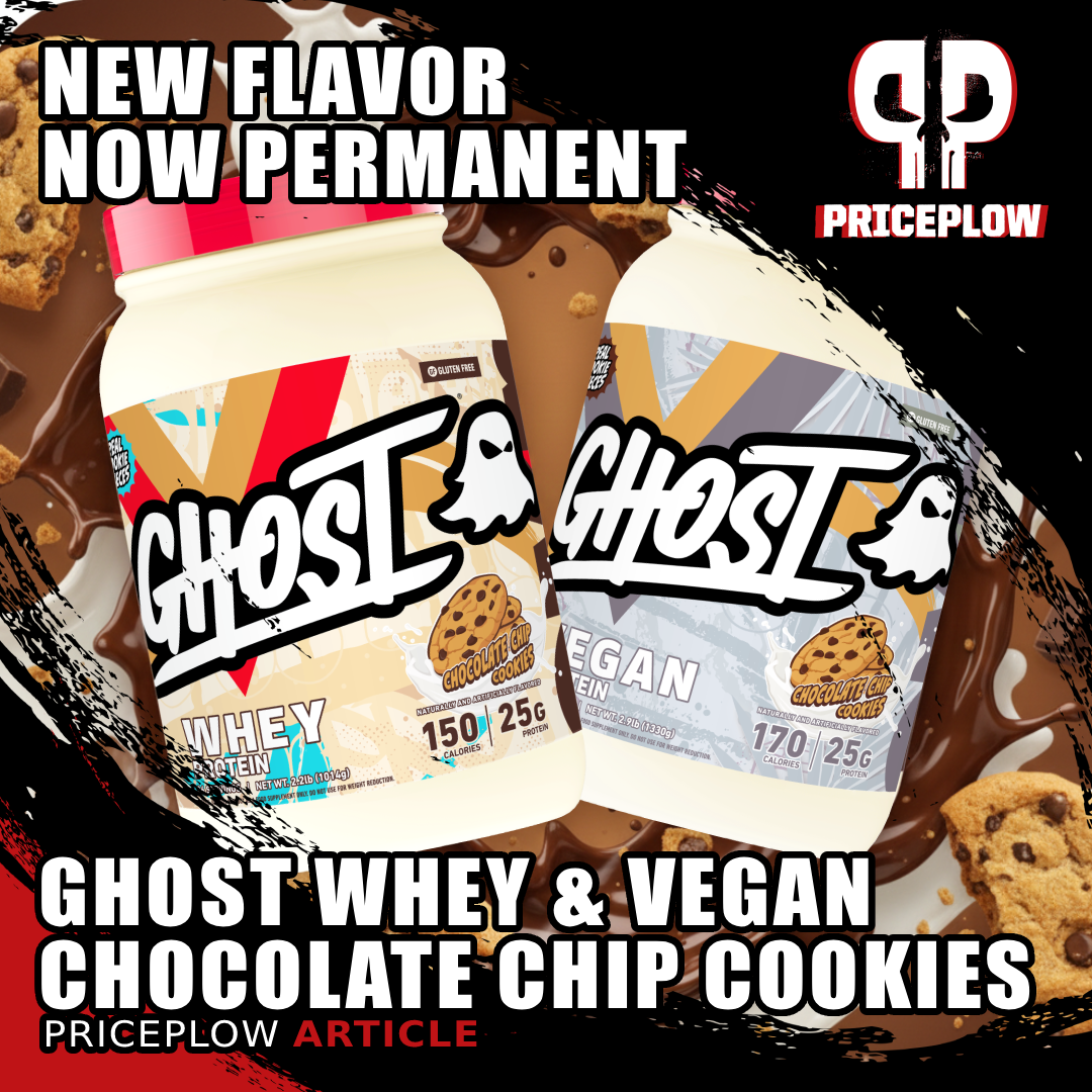 GHOST Adds Chocolate Chip Cookies to Permanent Lineup for Ghost Whey and Vegan