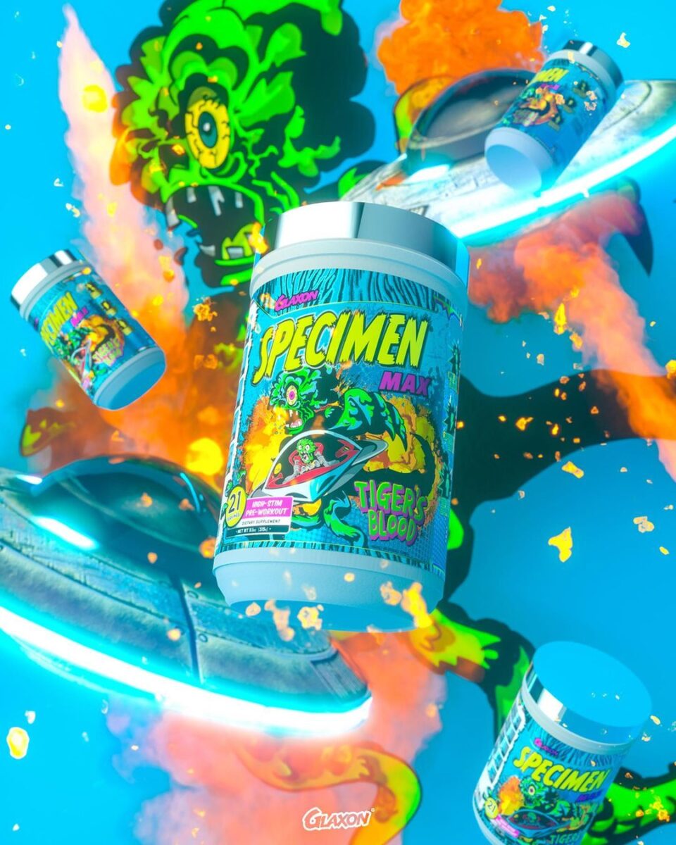 Glaxon Specimen Max HighStim PreWorkout Made with PEZ Power