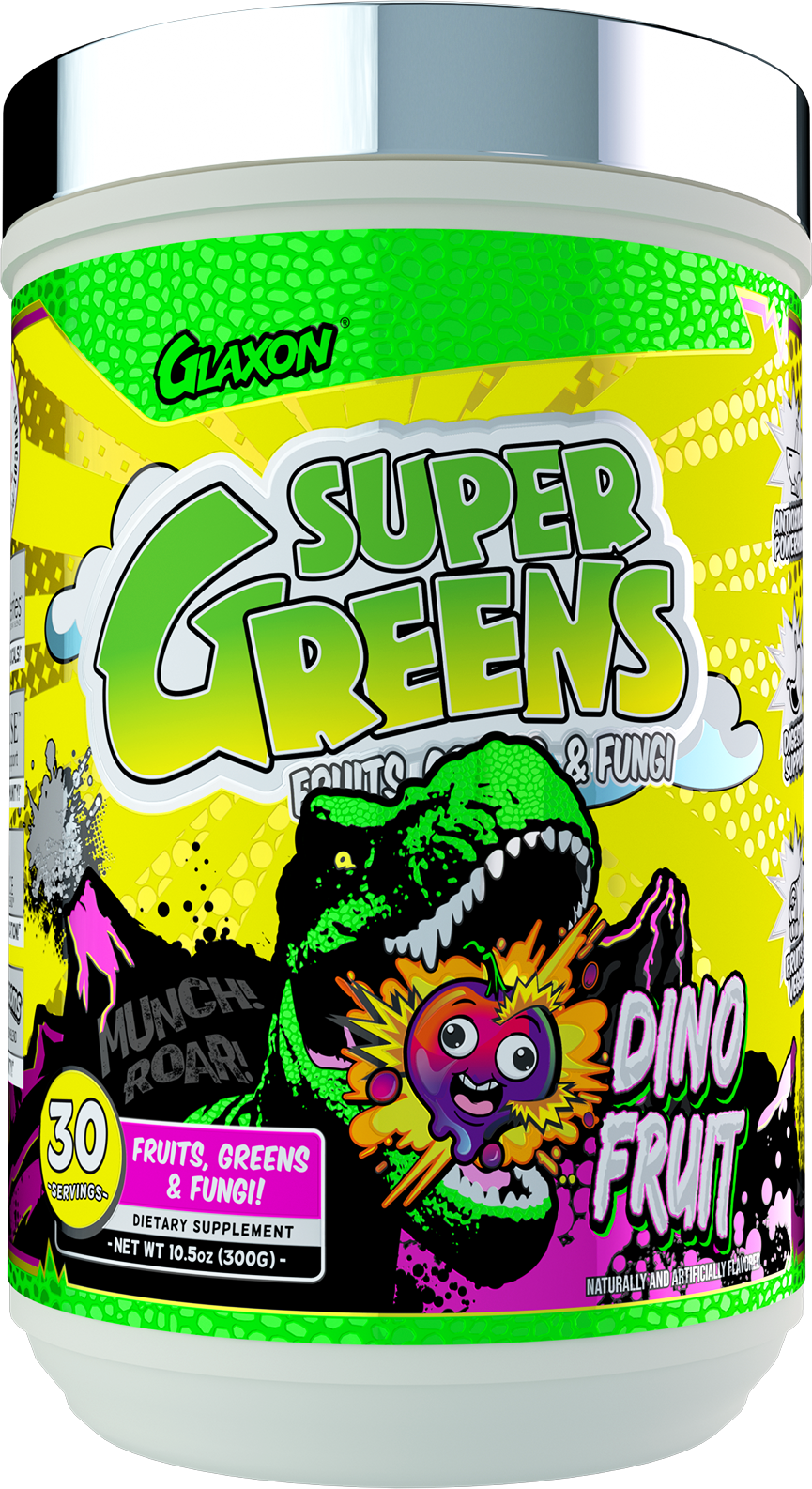Glaxon Super Greens Dino Fruit