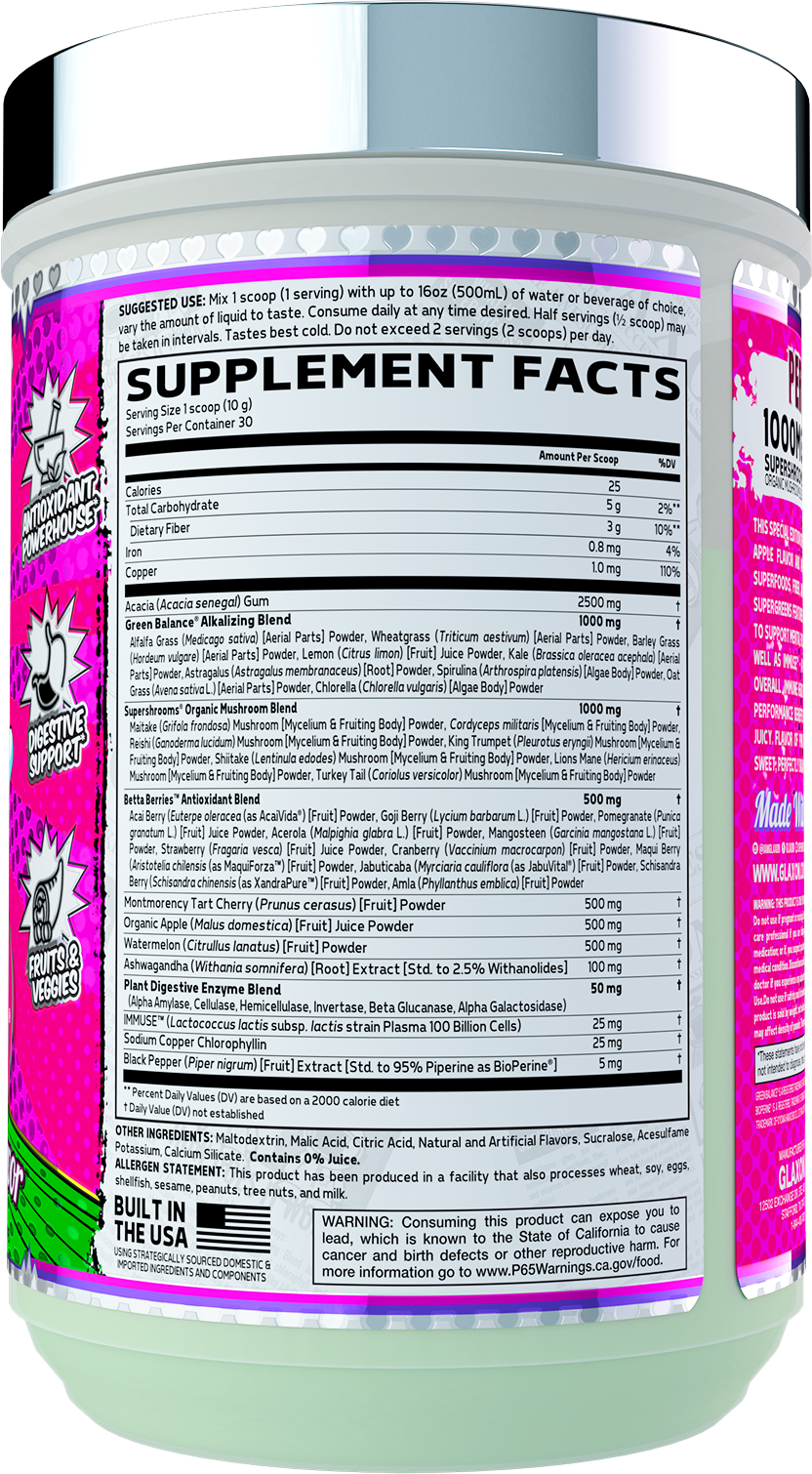 Super Greens Performance Formula - Pink Lady® Apple Edition - Glaxon