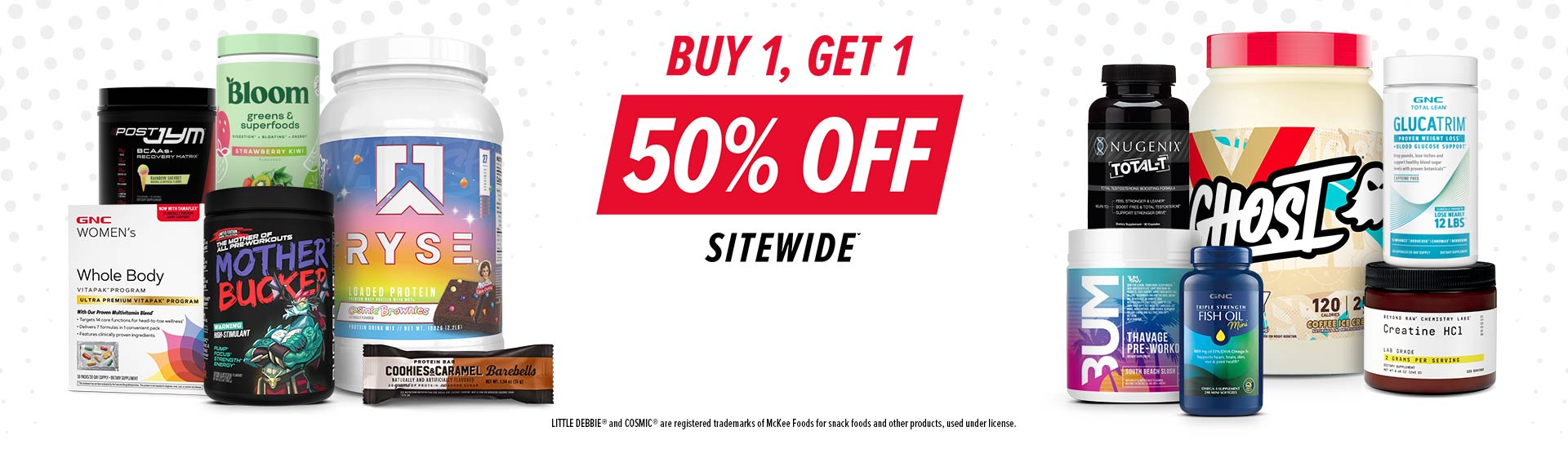 GNC BOGO50 on All Proteins and Pre-Workouts through July 3, 2024!
