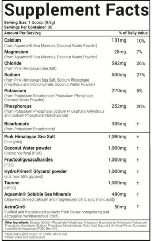 HydraGen Ingredients