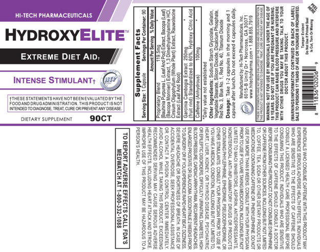 HydroxyElite Label