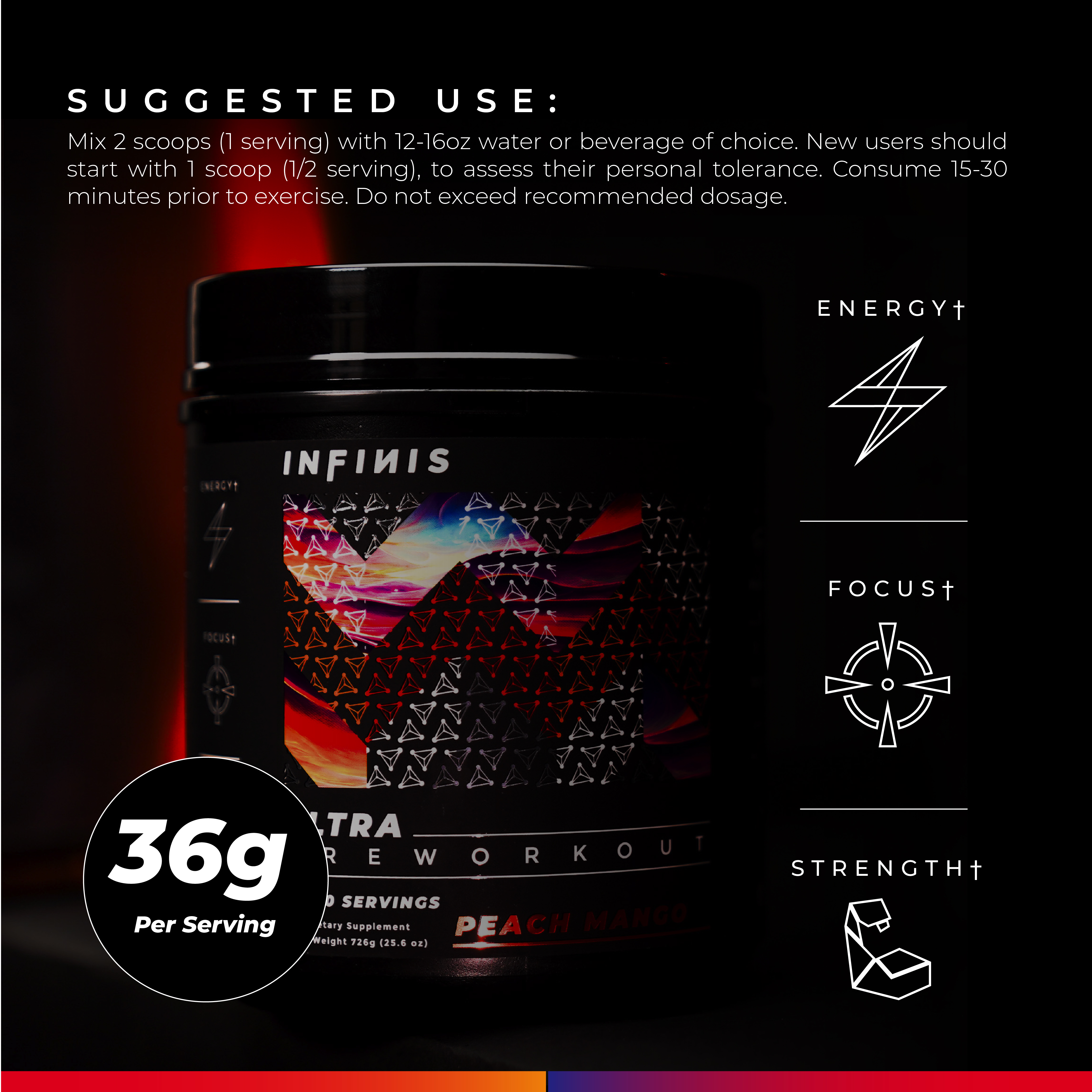 Infinis Ultra Pre-Workout Dosage and Directions