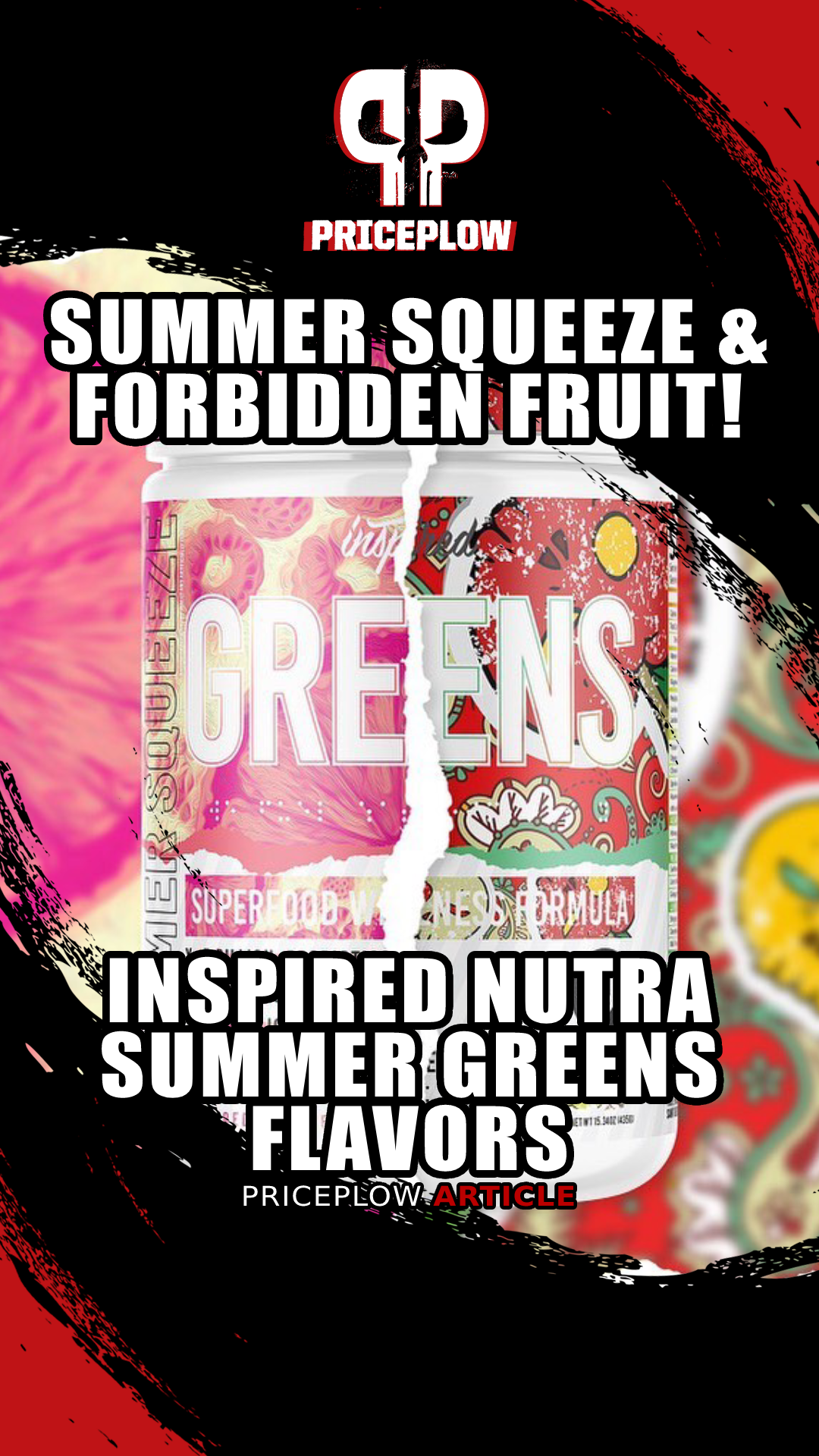 Inspired Nutraceuticals Greens: Forbidden Fruit & Summer Squeeze