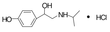 Isopropylnorsynephrine Molecule