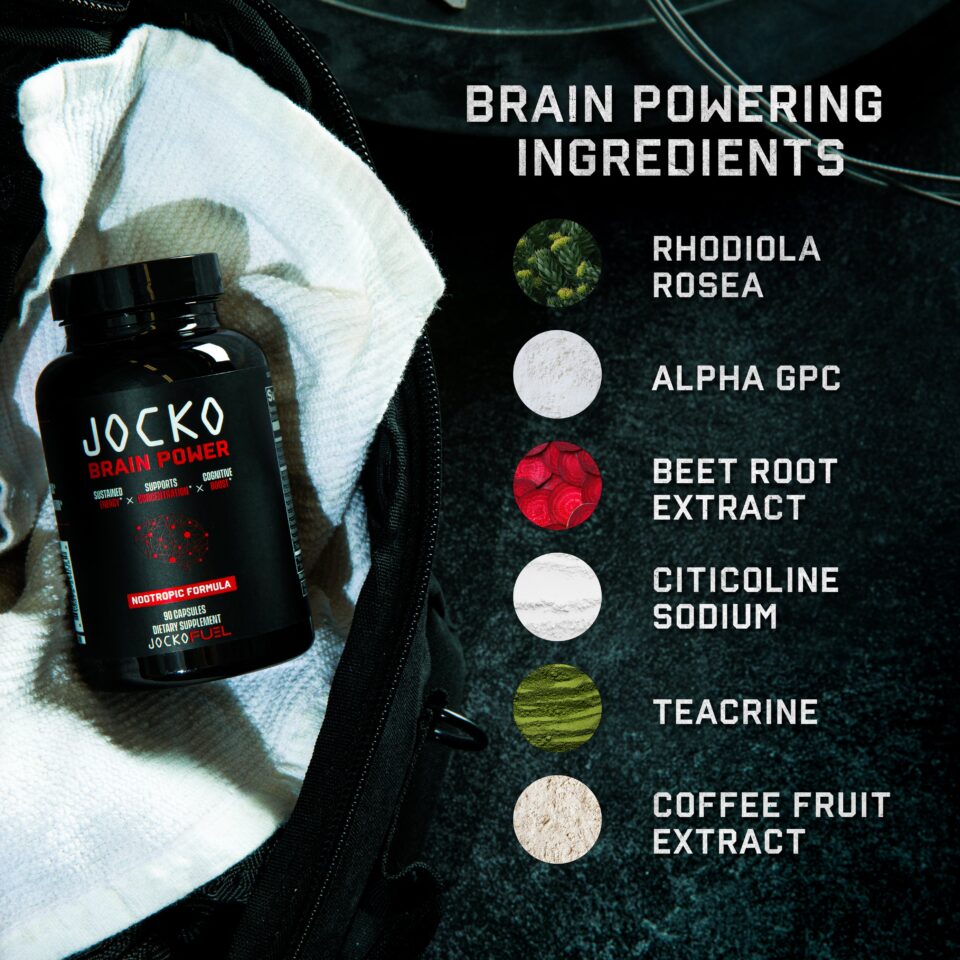 Jocko Brain Power Vs Alpha Brain Jocko BRAIN POWER: 100mg Caffeine Nootropic with CRISP Focus