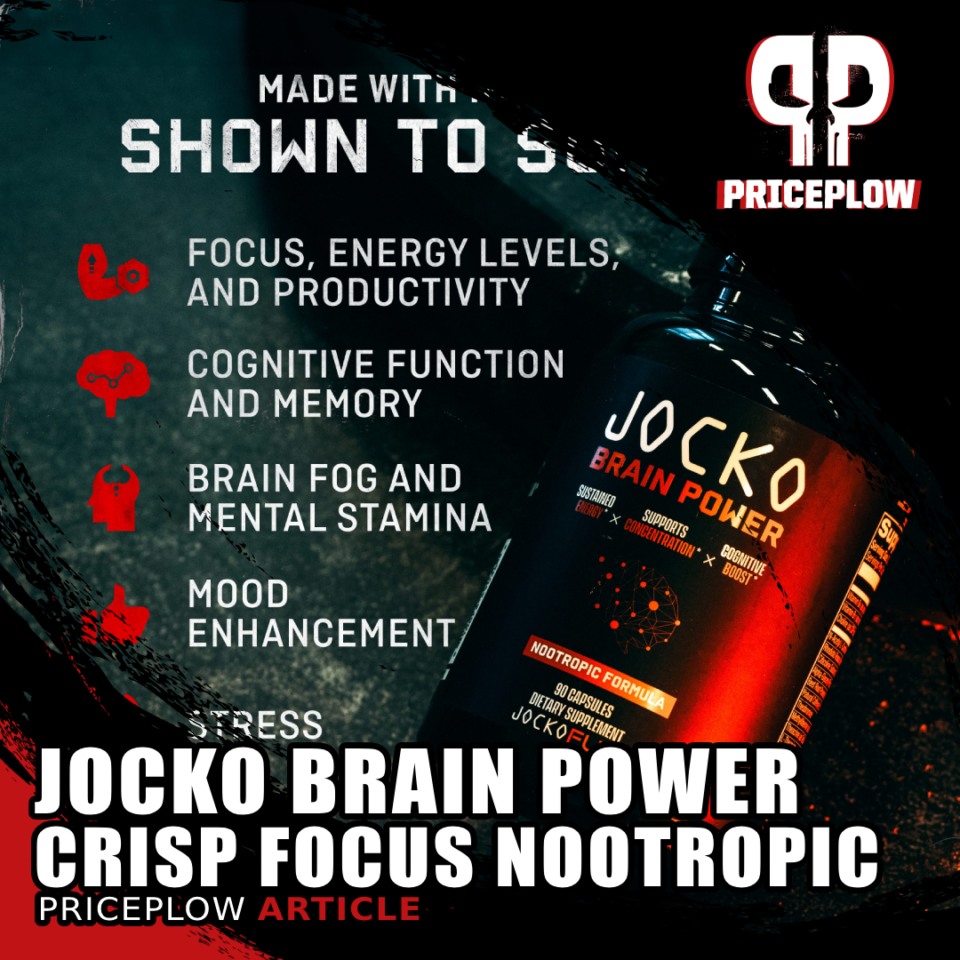 Jocko Brain Power Vs Alpha Brain Jocko BRAIN POWER: 100mg Caffeine Nootropic with CRISP Focus