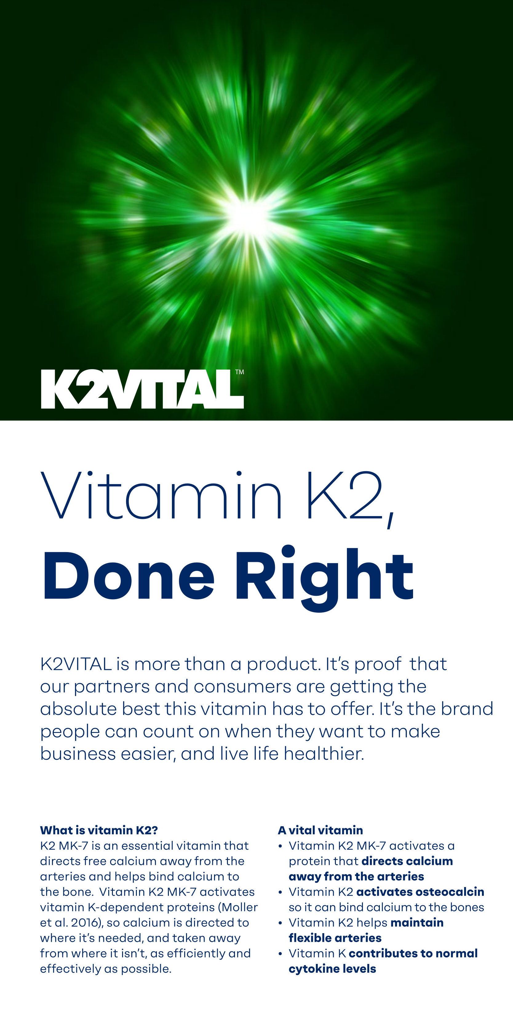 K2VITAL Vitamin K2 Done Right Brand Overview