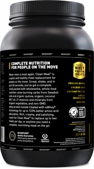 Kaged Clean Meal Label
