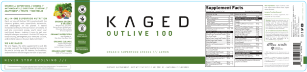 Kaged Outlive 100 Label
